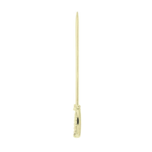 14k yellow gold cocktail sword