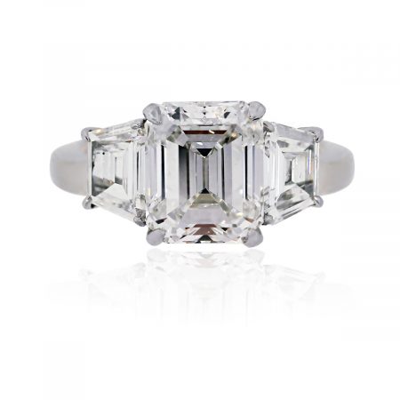 Gia Certified Emerald Cut Diamond Ring
