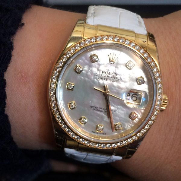 rolex mother of pearl datejust