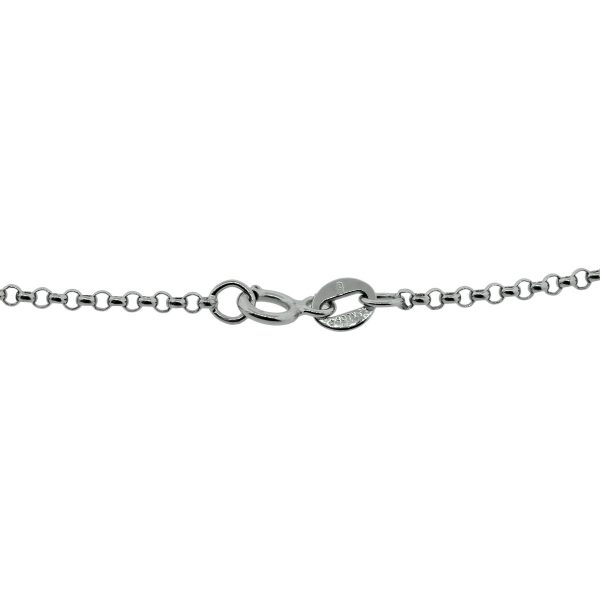18k white gold heart necklace