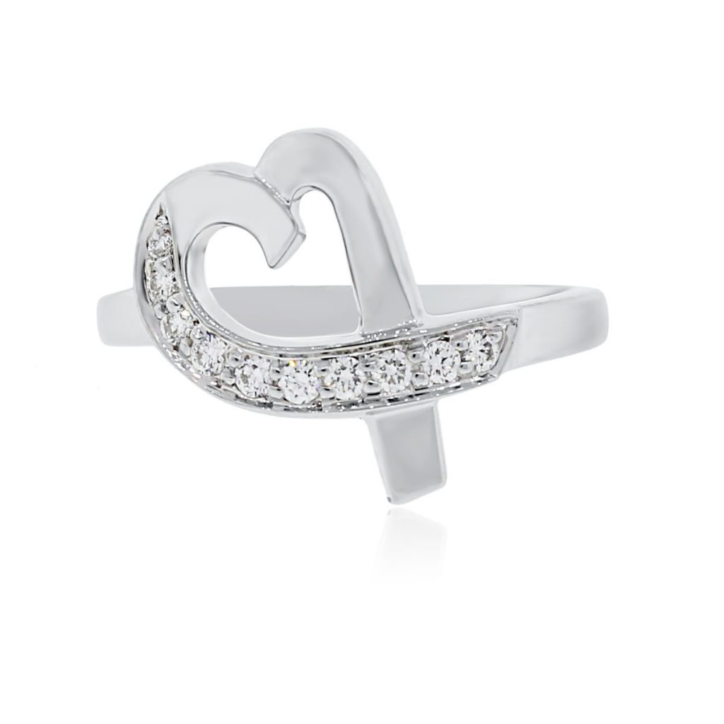 Tiffany & Co. Rings Paloma Picasso Gold Diamond Loving Heart Ring