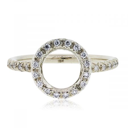 white gold diamond halo mounting