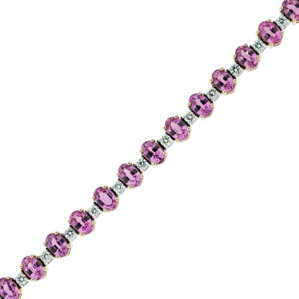 Sapphire Bracelet with diamonds