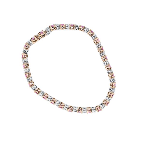 Diamond And Sapphire Bracelet