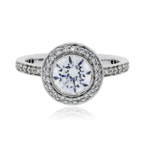 RITANI Halo Diamond Engagement Ring