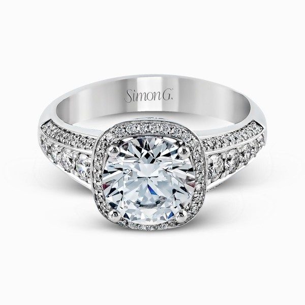 Simon G Mr2181 White Gold Engagement Ring
