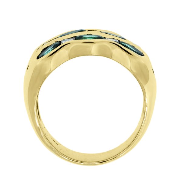 yellow gold emerald ring