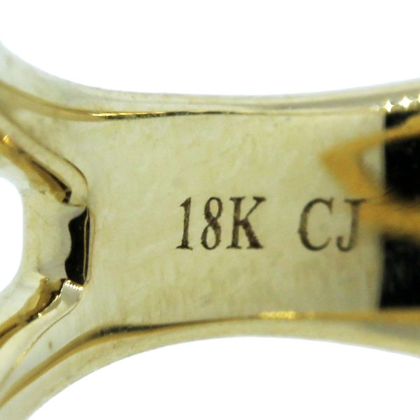 18k yellow gold ring