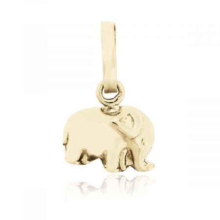 18k Yellow Gold Elephant pendant