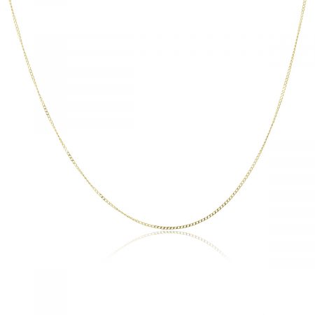 yellow gold thin chain necklace