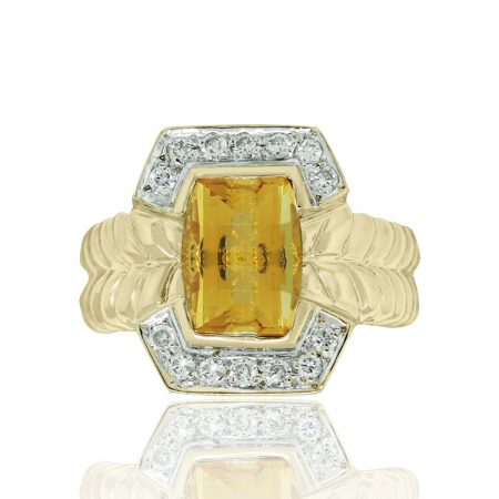 Citrine Diamond ring Boca Raton