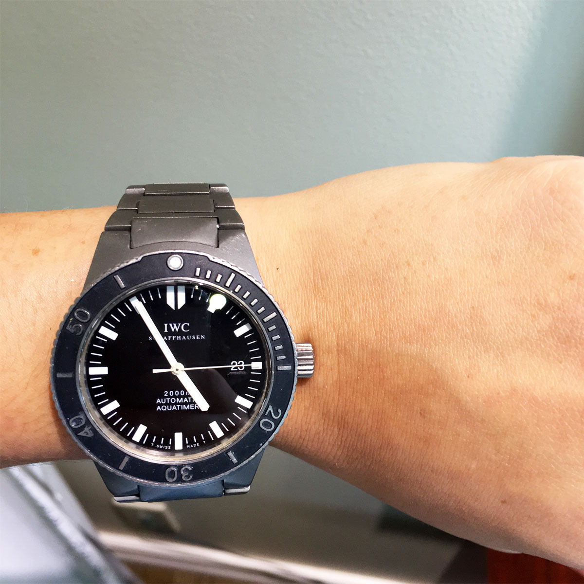 IWC 3536 Titanium Aquatimer 2000 Men's Watch