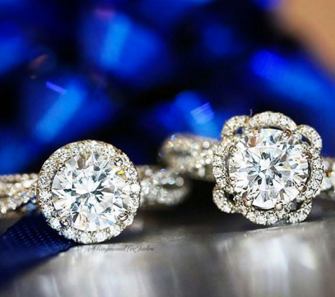 Verragio halo engagement rings