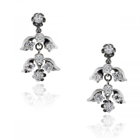 Cluster dangle earrings