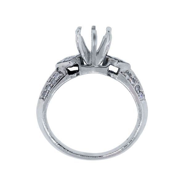 platinum diamond mounting ring