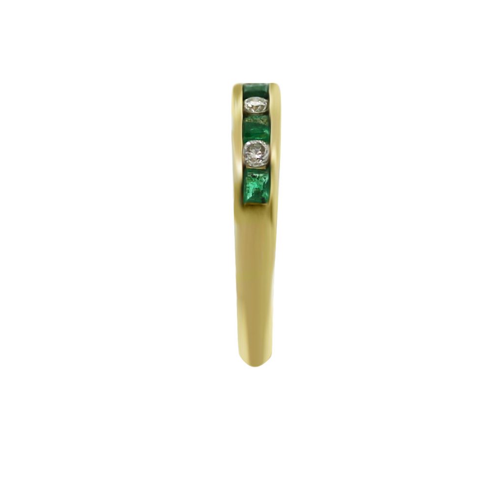 Stackable Diamond Emerald Ring