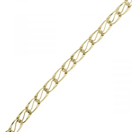 14k Yellow Gold Link Chain Men's Bracelet