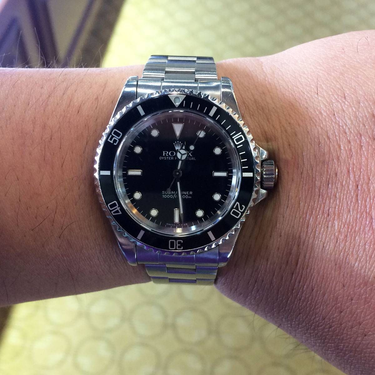 Rolex 14060 Submariner Non-Date Black Dial Steel Watch