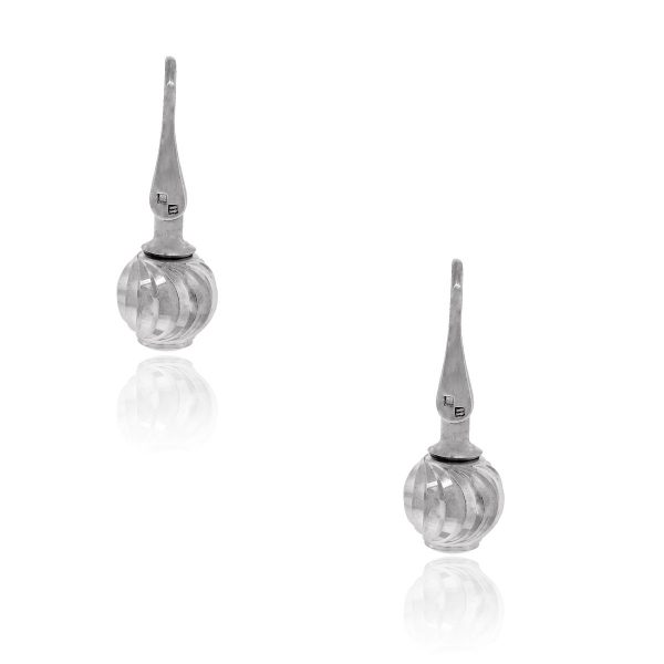 Officina Bernardi Platinum Drop Earrings
