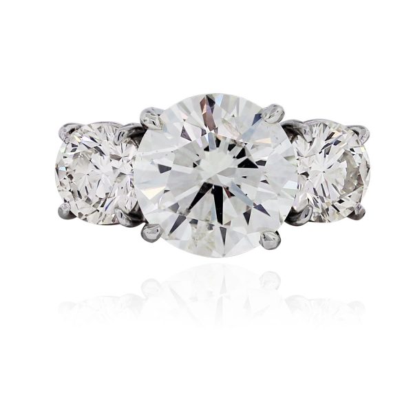 Diamond Engagement Platinum 4.01ctw Ring