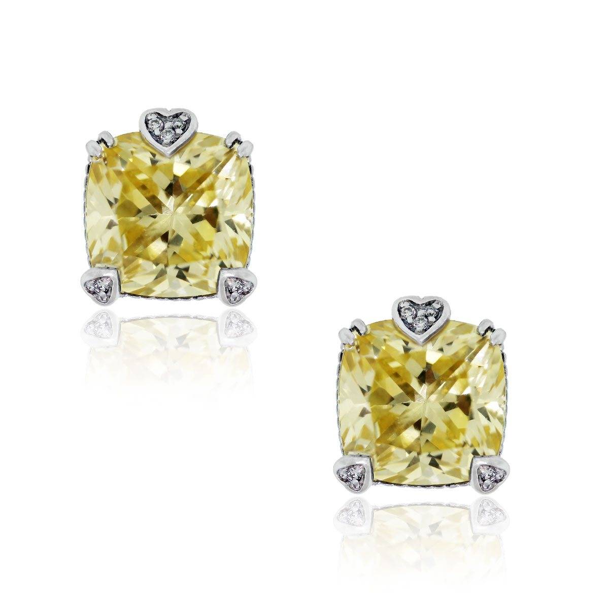 Judith Ripka Canary Crystal earrings