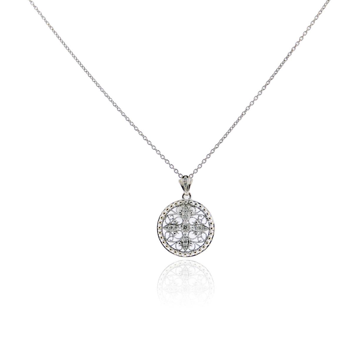 Roberto Coin 18k Gold & 0.22ctw Diamond Cross Necklace