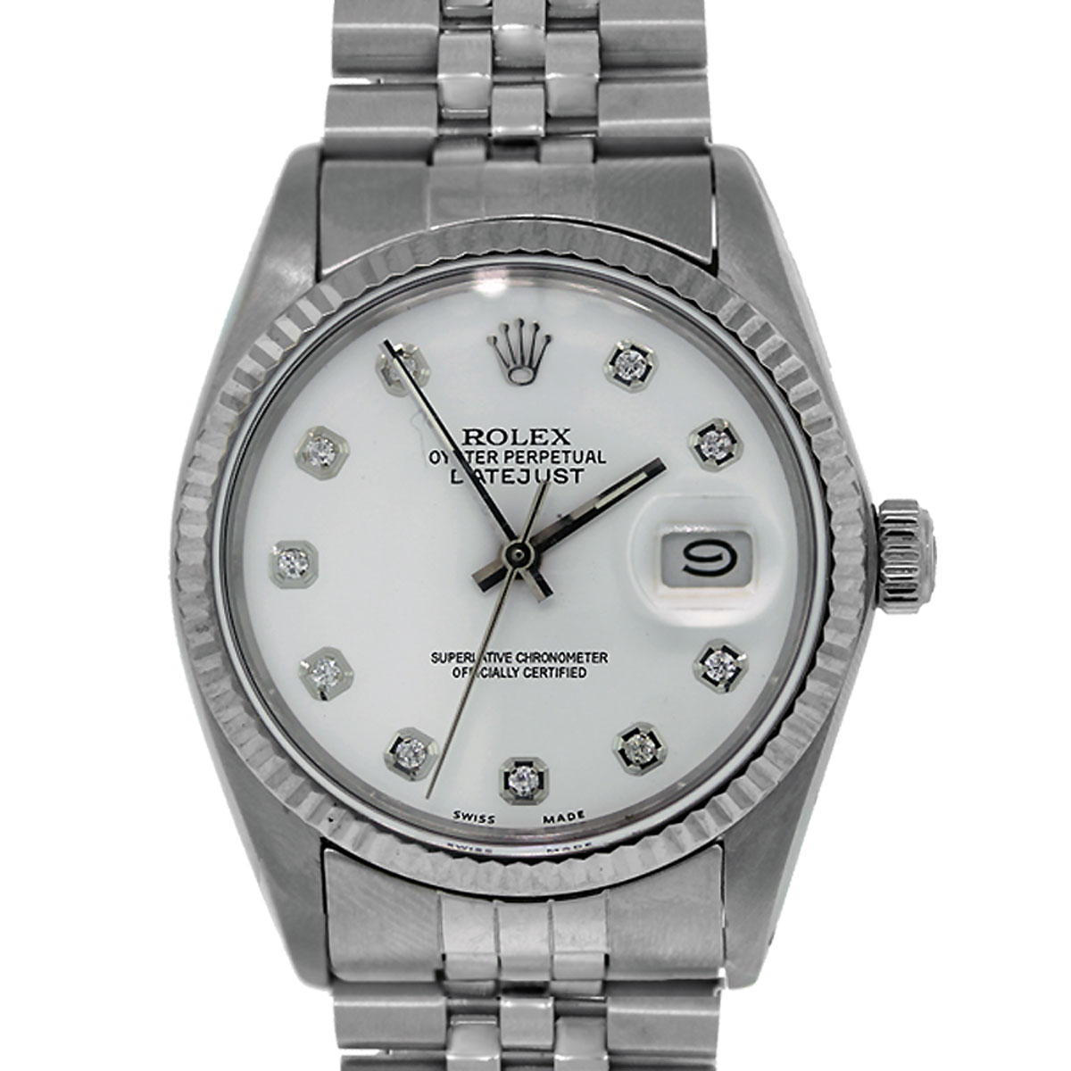 Rolex 16014 Datejust Watch white 