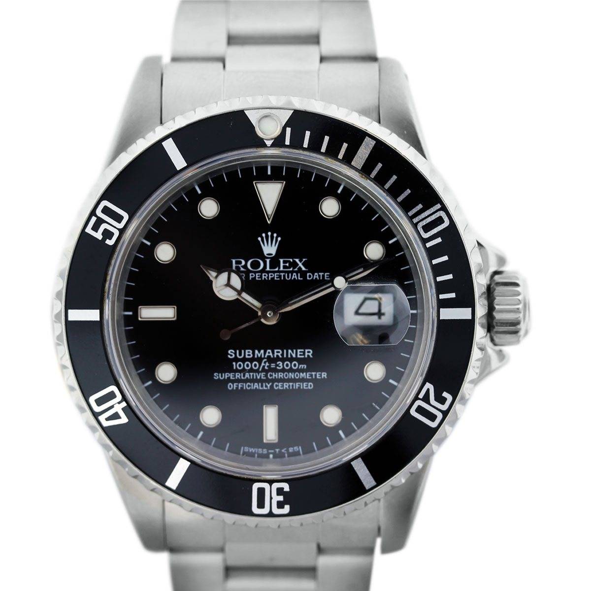 Rolex Submariner 16800 Stainless Steel Mens Watch