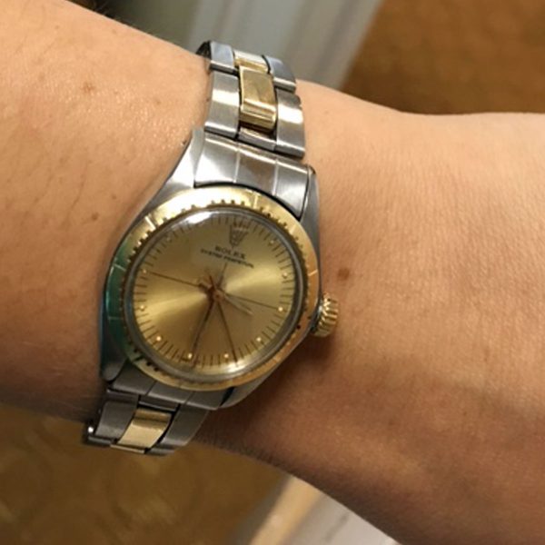 Rolex 6724 Oyster Perpetual Champagne Dial Ladies Watch