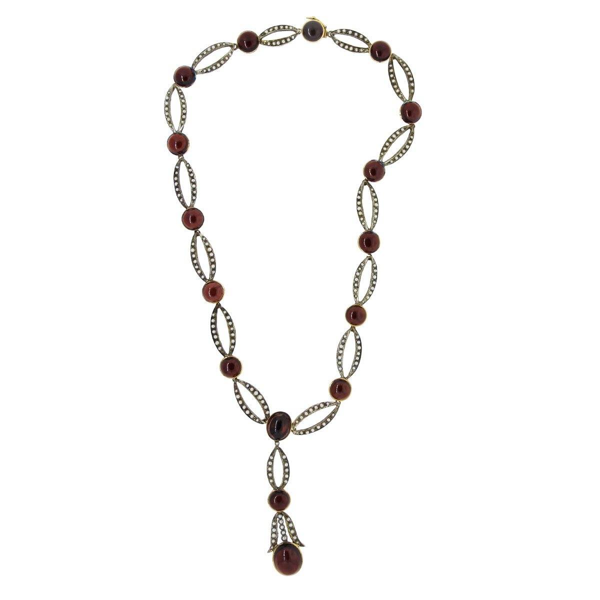 Garnet and Gold necklace