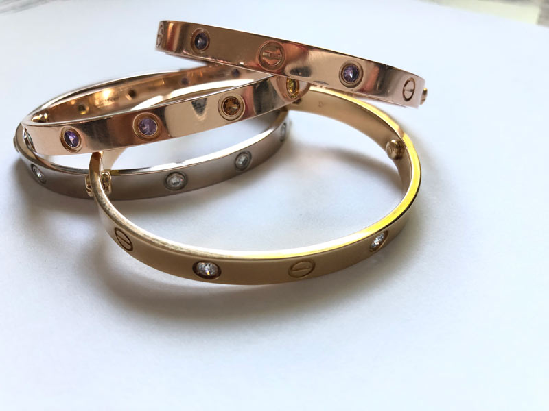 polish cartier love bracelet