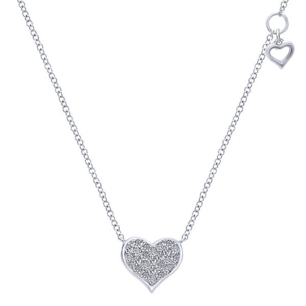 Gabriel & Co. NK4538W45JJ necklace with diamonds