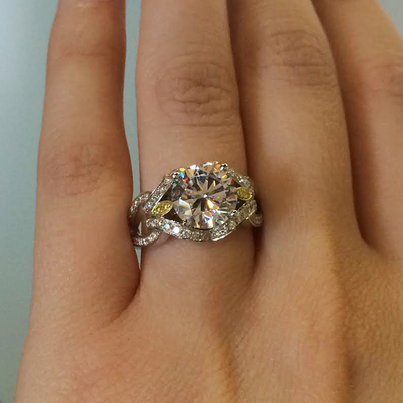 SImon G engagement ring