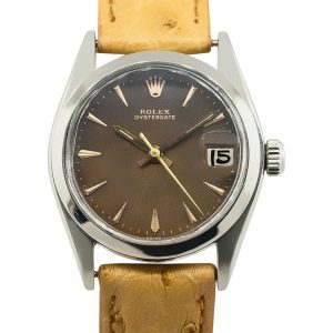 Rolex 6466 Oysterdate Brown Tropical Dial Vintage Watch