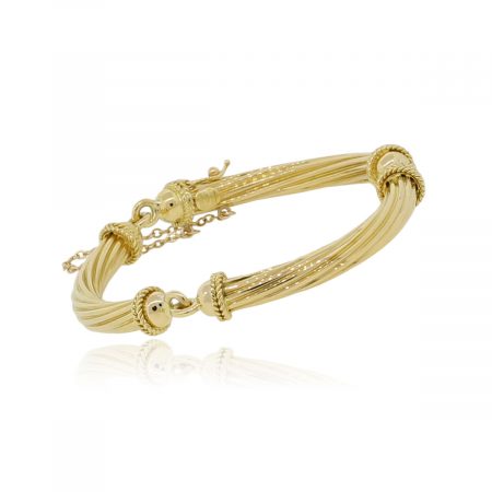 18k Yellow Gold Cable Bracelet