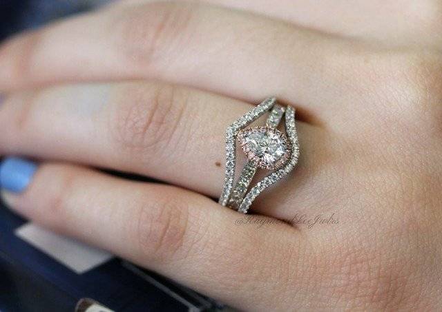 Simon G halo engagement ring
