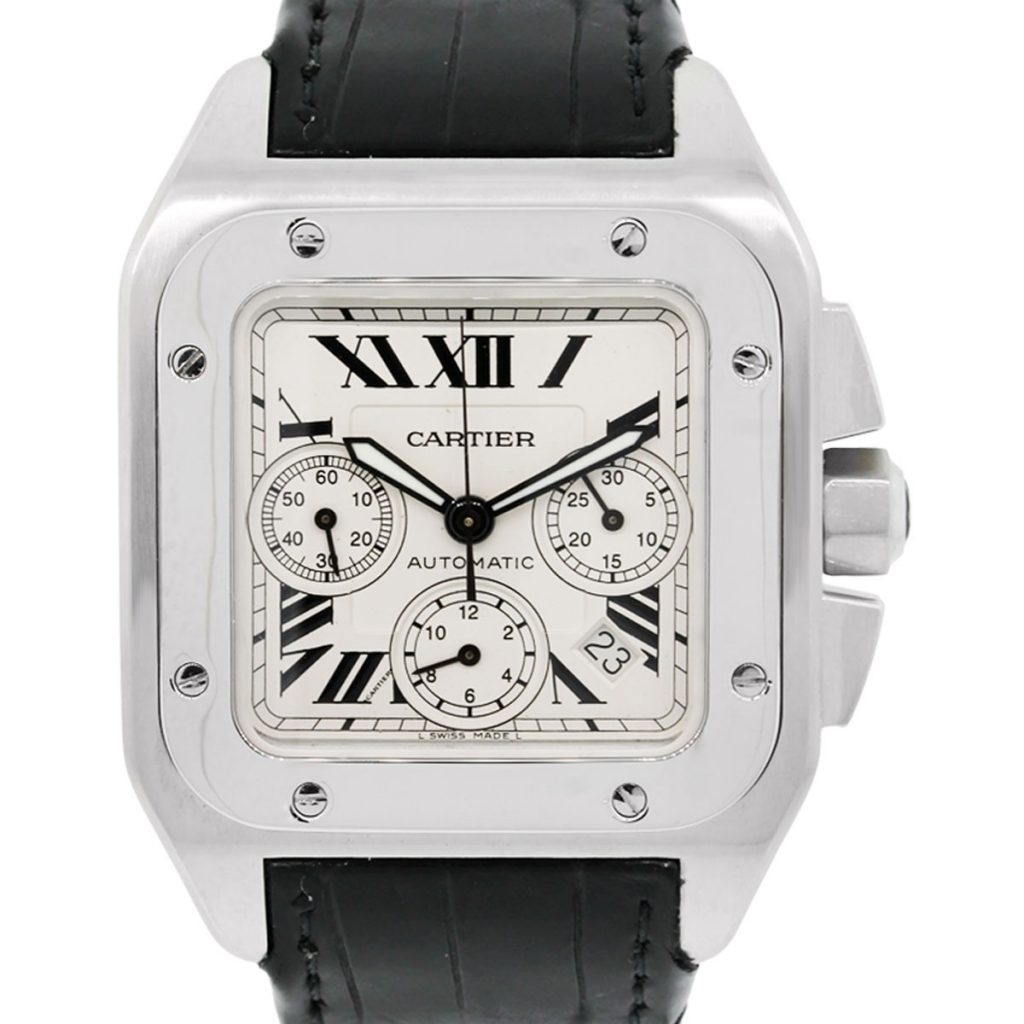 Cartier Santos 100 XL Chronograph Dial Watch