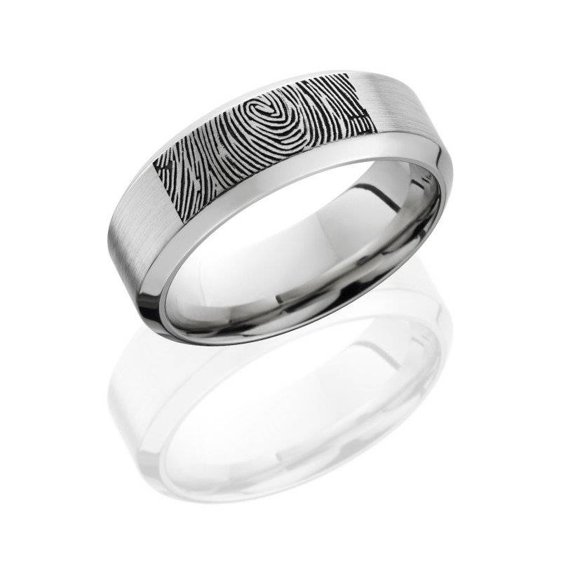 Finger print wedding ring - with your wife's finger print engraved!