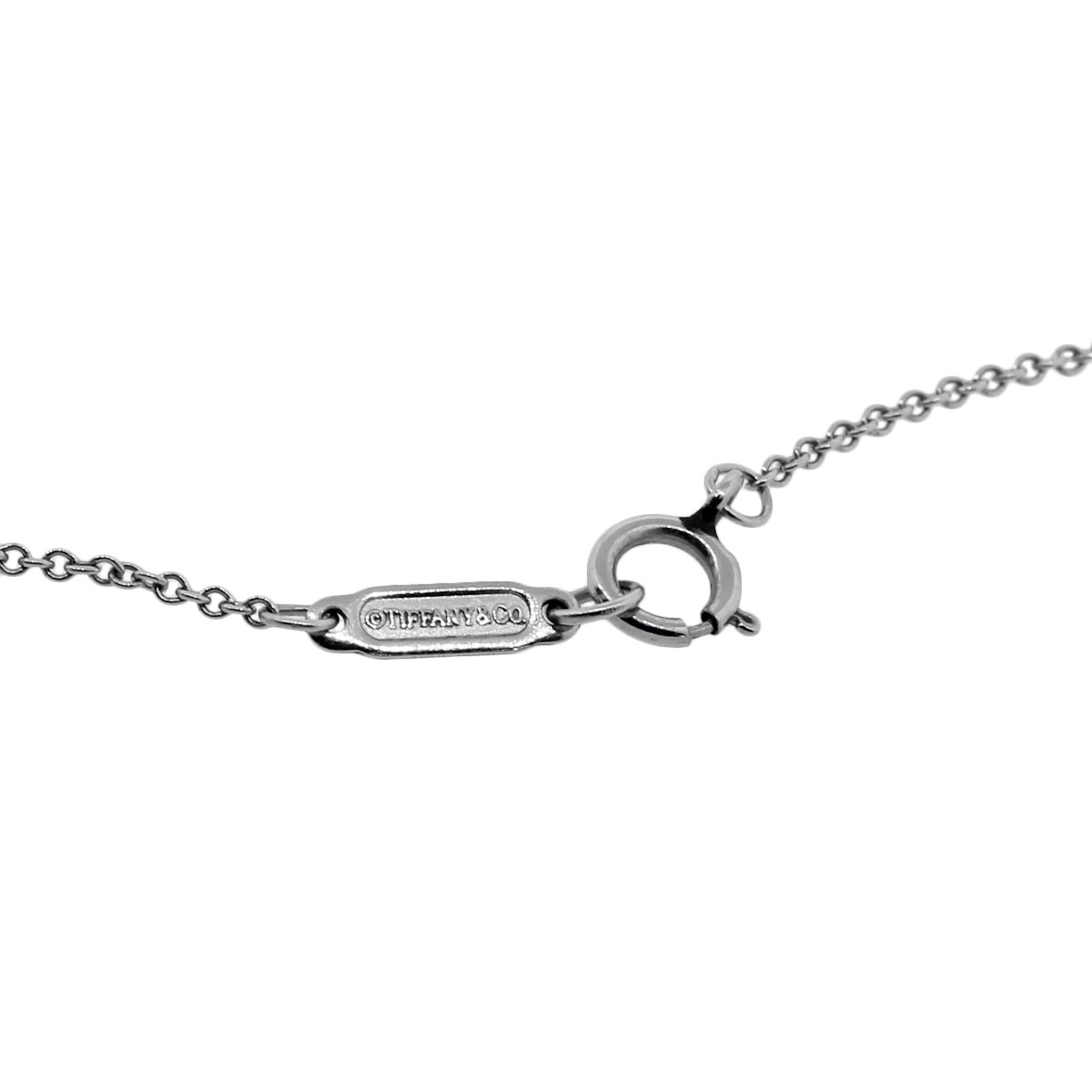 Tiffany & Co. Platinum 0.27ctw Diamond Bow Pendant Necklace