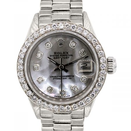 Rolex 6917 Datejust Presidential MOP Diamond Dial Ladies Watch