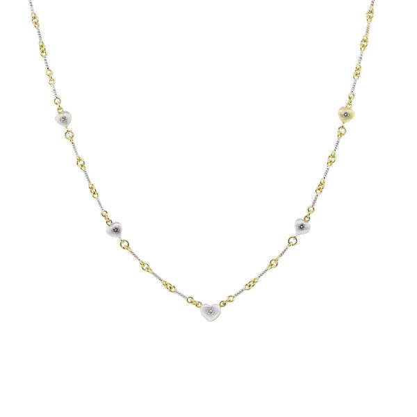 Gregg Ruth 18k Two tone necklace