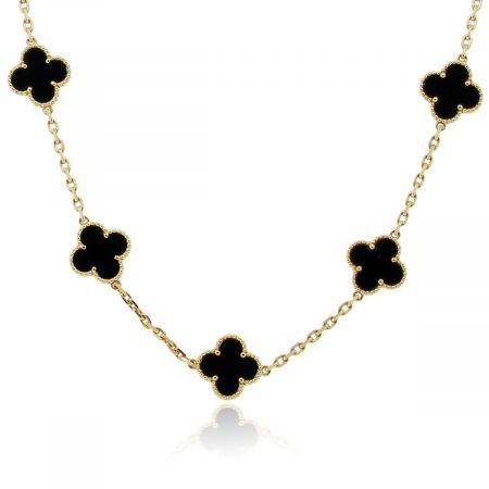 Van Cleef & Arpels Black Onyx MOtif necklace