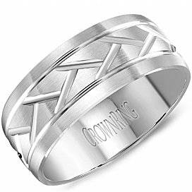 Carved Wedding RIng for Men