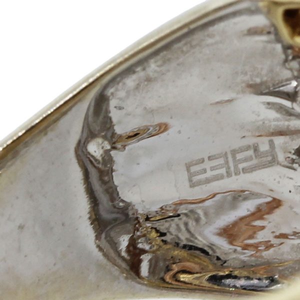 Effy 14k Tri Gold Diamond Crossover Ring