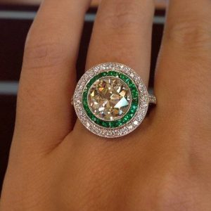 antique engagement ring, vintage engagement ring, old european cut diamond