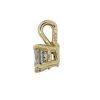 14k Yellow Gold Round Brilliant Diamond Pendant