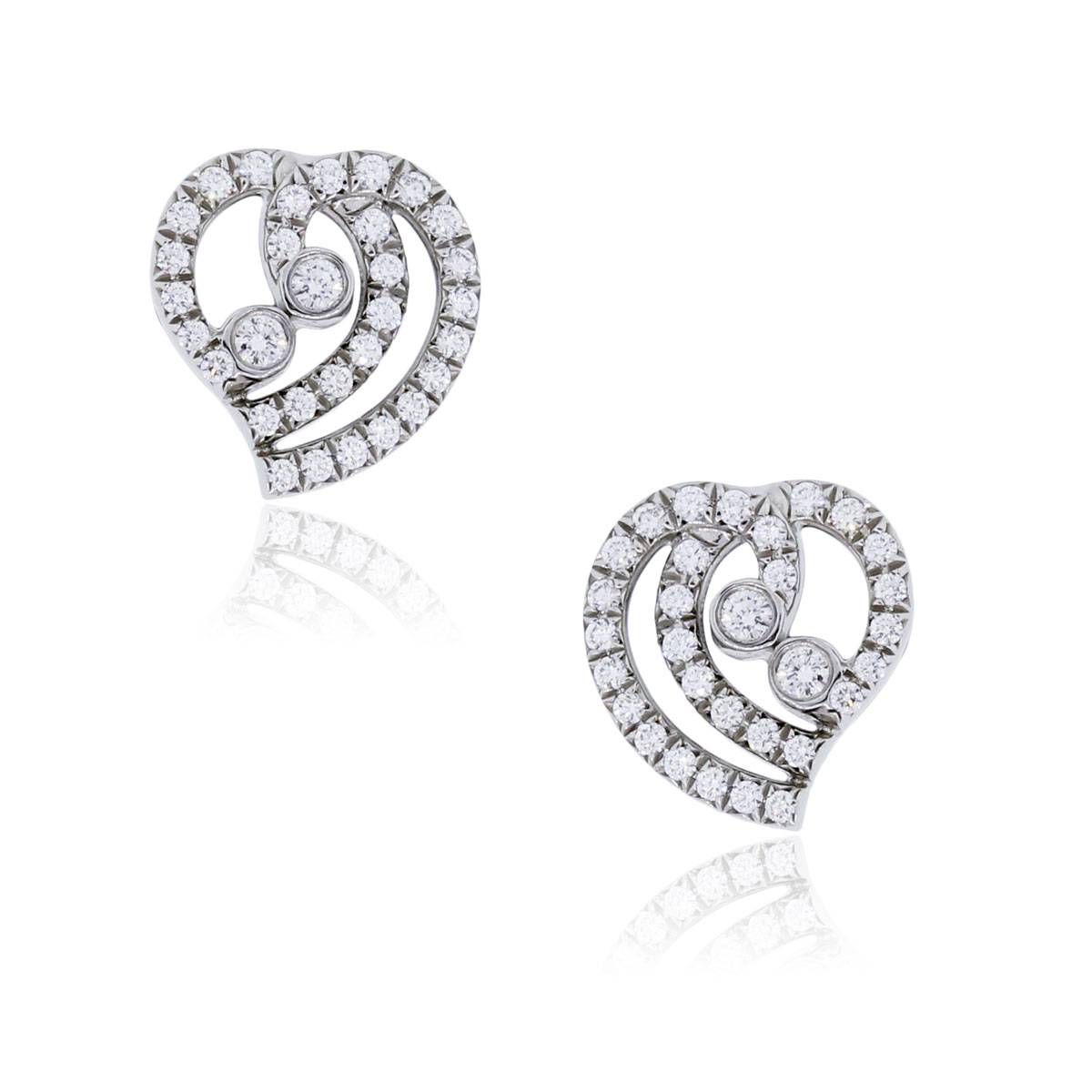 Buy Malabar Gold and Diamonds Heart 18 kt Gold & Diamond Earrings Online At  Best Price @ Tata CLiQ