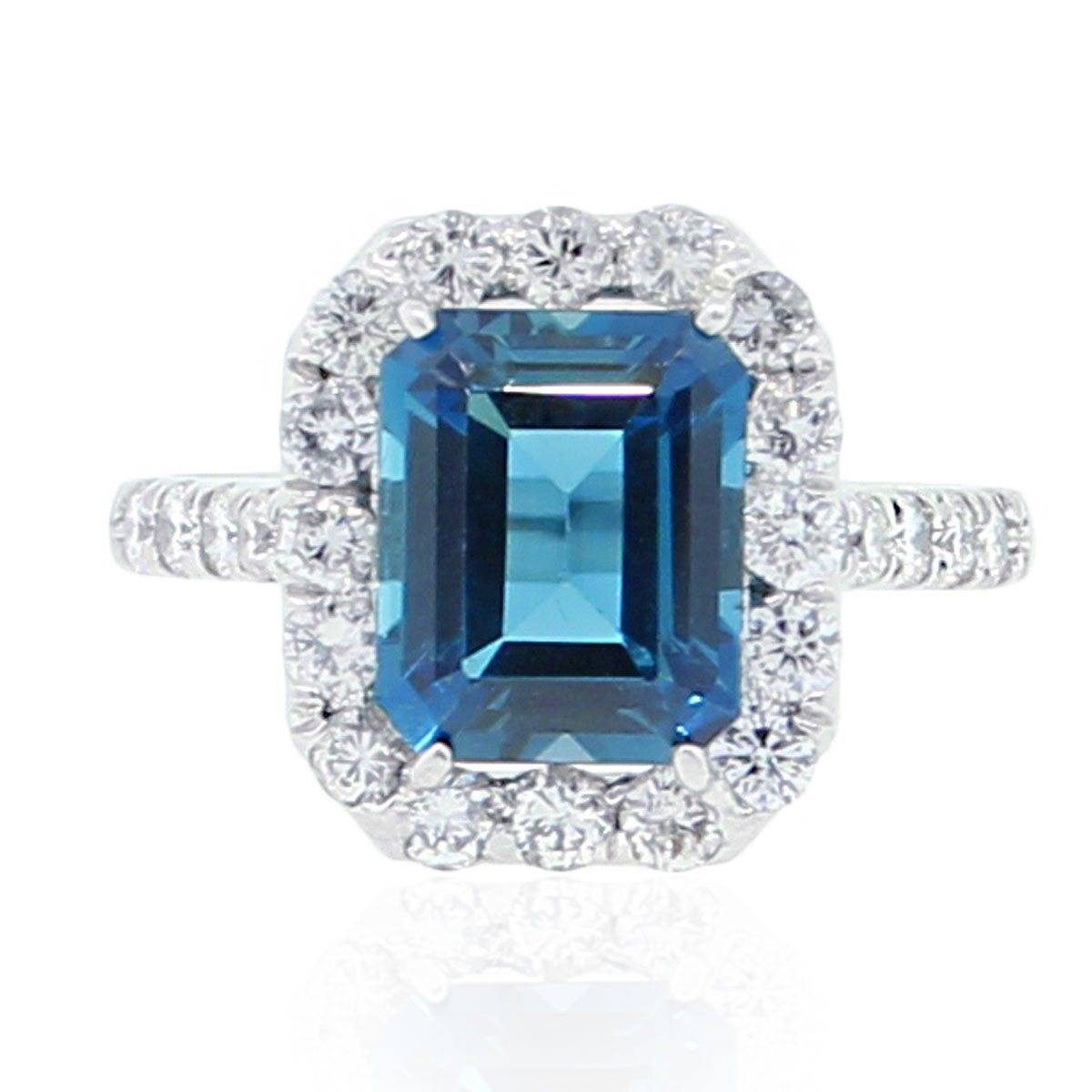 Blue halo ring