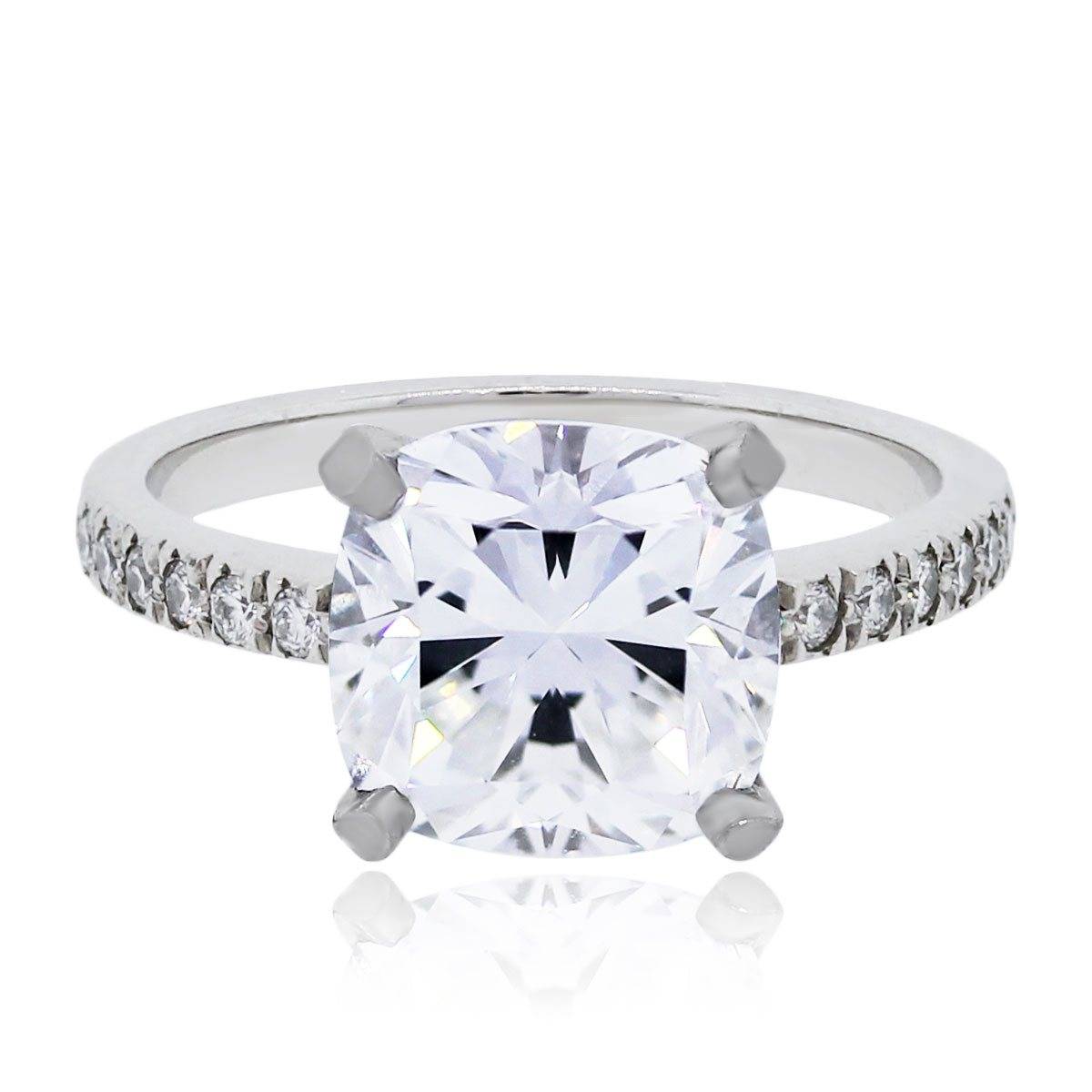 This amazing cushion cut Tiffany engagement ring is $10,000 less than retail. Guess How!