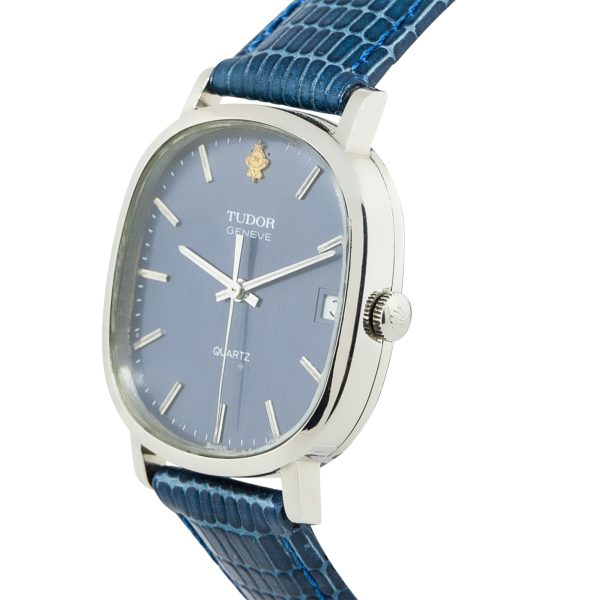 Tudor Geneve Blue Dial Quartz Vintage Watch